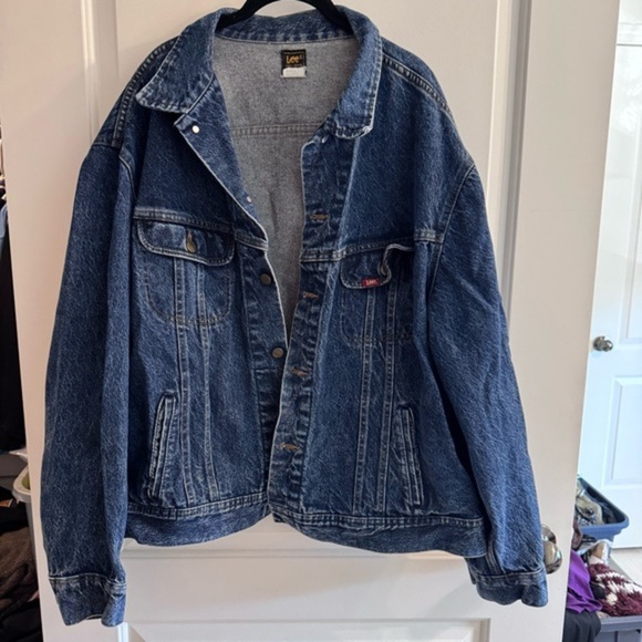 Lee Vintage Denim Trucker Style Jacket PATD-153438 Mens Size X-Large - Picture 1 of 14